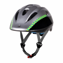 přilba FORCE FUN POLICE dětská, černo-stříbrná