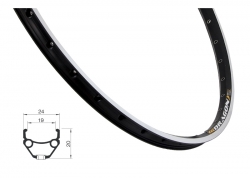ráfek REMERX DRAGON 507x19, 36děr, černý