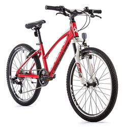 LEADER FOX SPIDER 24" DÍVČÍ,MTB 24",1X8 SPEED,M:2023-2, ČERVENÁ