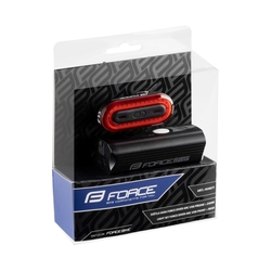 světla sada FORCE DIVER ARC USB přední+zadní