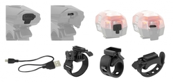světla sada FORCE EXPRESS USB přední+zadní