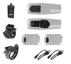 světla sada FORCE VARIO USB přední+zadní
