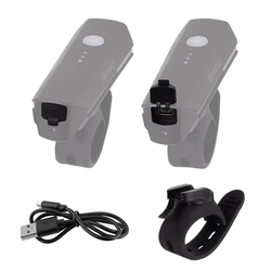 světlo přední FORCE FLUX 550LM USB, černé