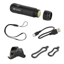 světlo přední FORCE PEN 2.0 700LM USB, černé