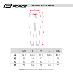 tepláky FORCE COMFY UNI, černé XL