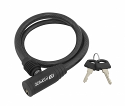 zámek F ECO spirálový bez držáku 80cm/12mm, černý