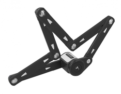 zámek F FOLD skládací 80 cm, 6 článků, černý+držák